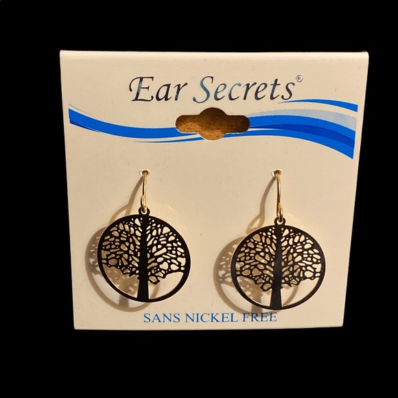 BRAND NEW EARRINGS (Nickel free) Tree of life - Picture 2 of 3
